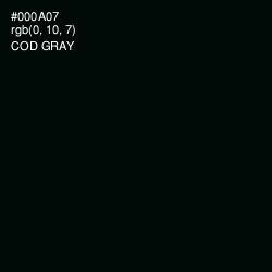 #000A07 - Cod Gray Color Image
